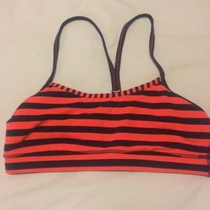 Lululemon striped Sports Bra